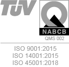 TUV Nord ISO 9001 14001 and 45001 certification logo