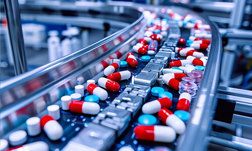 Pharmaceutical industry chemicals application